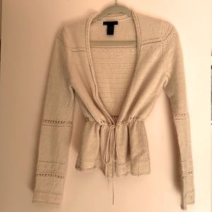 The Limited delicate knitted cardigan with lace detail M